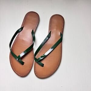 Green  Women's Thin Strap Sandals Sz 8